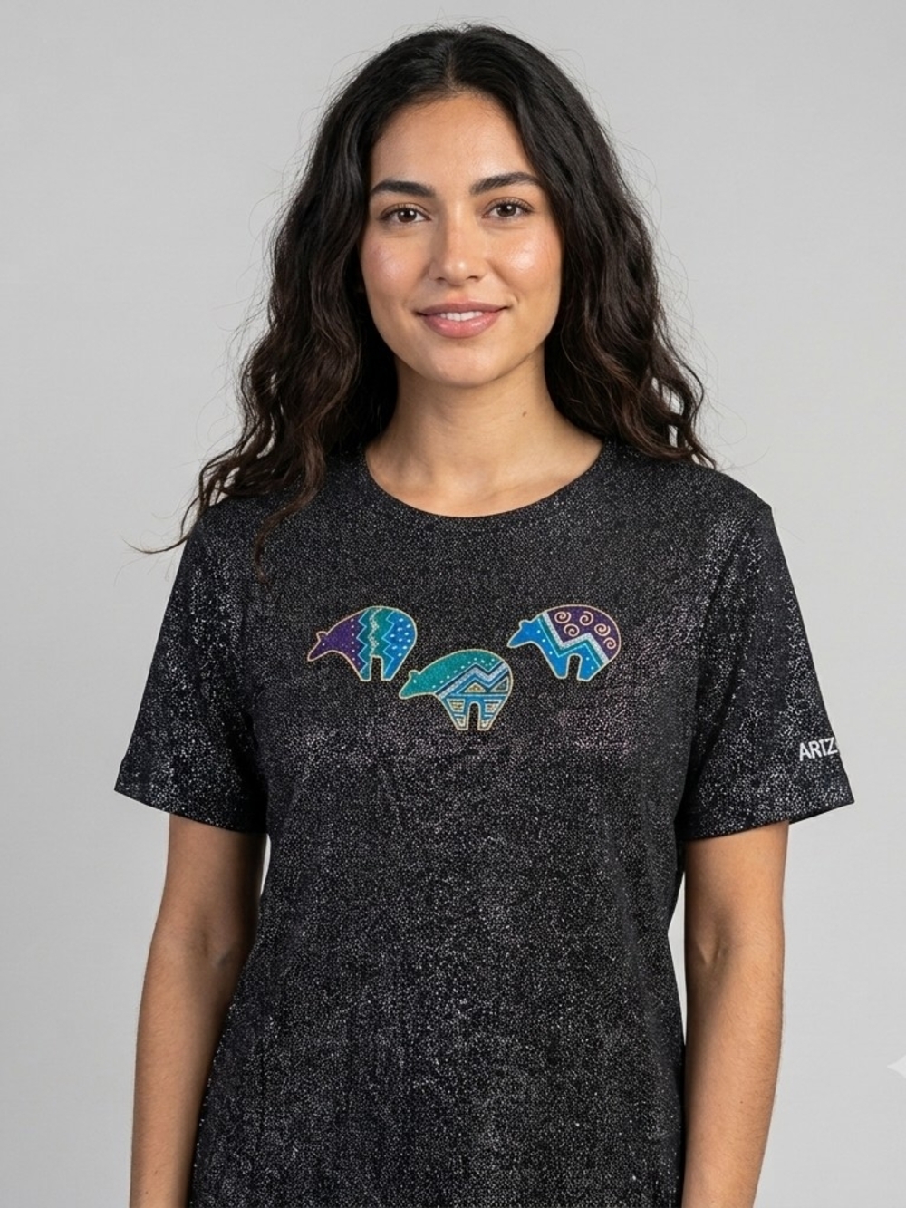NWT VTG Cactus Bay Apparel Arizona Spellout Sparkle Southwest Bear Tee XL USA